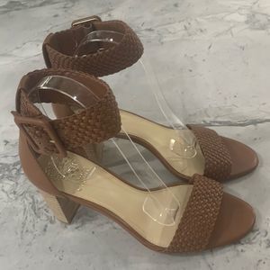 VINCE Camuto Maghen Open Toe Sandals with chunky heel, size 9, excellent shape